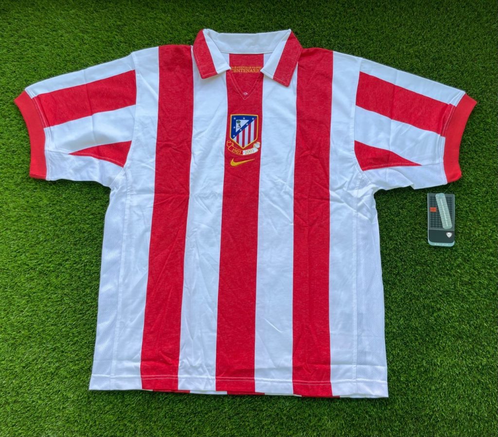 Maillot Centenario De L'Atlético De Madrid Signé - Neuf Sans Emballage
